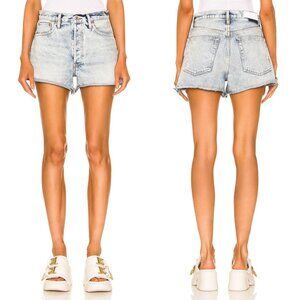 RE/DONE REVOLVE 90S Low Slung Short Women Size 26 Vintage Playa Denim Distressed